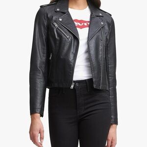 BNWOT Levi’s The Classic Faux Leather Moto Jacket